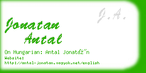 jonatan antal business card